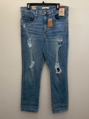 Levis 724 Straight Jeans Womens Slim Fit High Rise